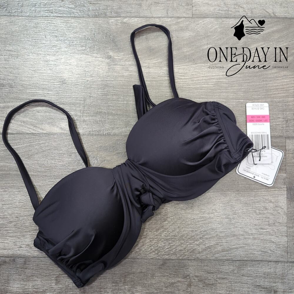 A.Che Paris Bandeau Multi Way Bikini TOp Size M (32F, 34DDD, 36DD, 38D)